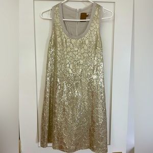 Ali Ro Gold Sequence Dress